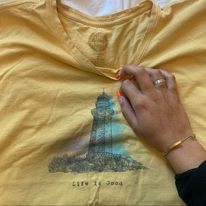 yellow Life is Good graphic